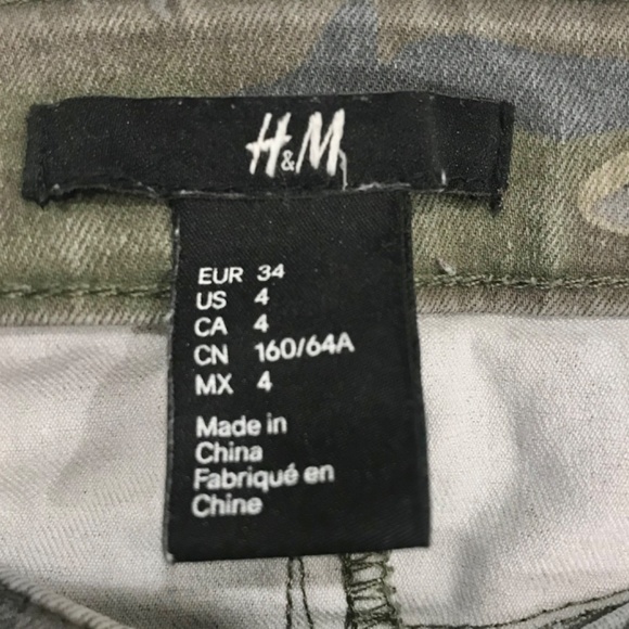 Camo  Print H&M Skinny Jeans - Picture 3 of 3